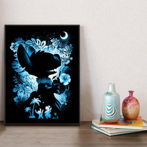 Stitch Silhouette 30*40CM(Picture) Full Square Drill Diamond Painting