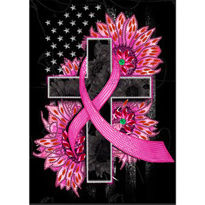 Cross 30*40CM(Canvas) Partial Special Shaped Drill Diamond Painting