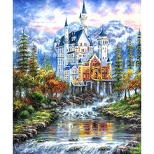 Load image into Gallery viewer, Forest Castle 40*50CM(Canvas) Full Round Drill Diamond Painting
