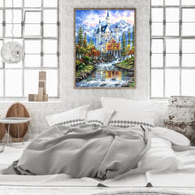 Load image into Gallery viewer, Forest Castle 40*50CM(Canvas) Full Round Drill Diamond Painting
