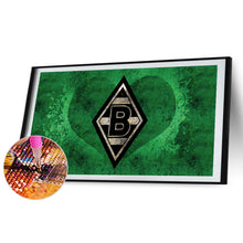 Load image into Gallery viewer, Monchengladbach Football Club Logo 70*40CM(Canvas) Full Round Drill Diamond Painting
