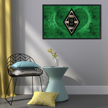 Load image into Gallery viewer, Monchengladbach Football Club Logo 70*40CM(Canvas) Full Round Drill Diamond Painting
