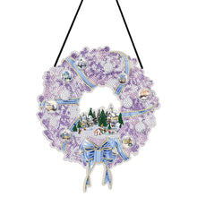 Load image into Gallery viewer, 25cm DIY Christmas Wreath Art Acylic Crystal Rhinestone Hanging Crafts (HH070)
