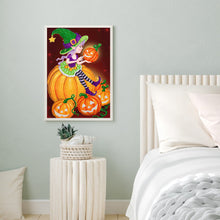 Load image into Gallery viewer, Halloween Witch 30*40CM(Canvas) Partial Special Shaped Drill Diamond Painting
