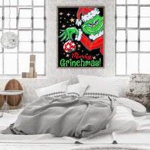 Load image into Gallery viewer, Christmas Green Monster 30*40CM(Canvas) Partial Special Shaped Drill Diamond Painting
