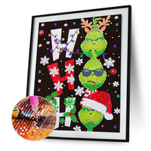 Load image into Gallery viewer, Christmas Green Monster 30*40CM(Canvas) Partial Special Shaped Drill Diamond Painting
