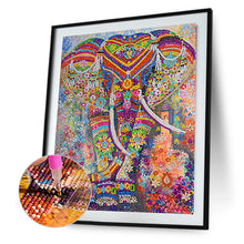 Load image into Gallery viewer, Elephant 30*40CM(Canvas) Partial Special Shaped Drill Diamond Painting
