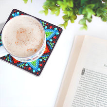 Load image into Gallery viewer, 6pcs/set Mandala Square Coaster Acrylic Water Cup Pad 5D DIY Room Decor (BD401)
