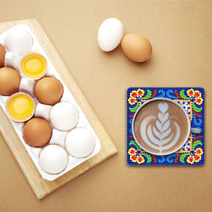 6pcs/set Mandala Square Coaster Acrylic Water Cup Pad 5D DIY Room Decor (BD401)