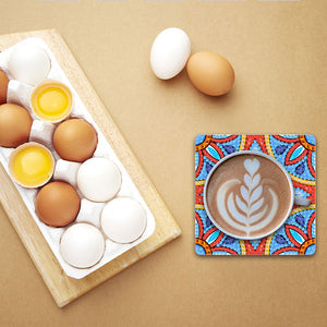 6pcs/set Mandala Square Coaster Acrylic Water Cup Pad 5D DIY Room Decor (BD403)