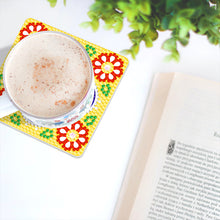 Load image into Gallery viewer, 6pcs/set Mandala Square Coaster Acrylic Water Cup Pad 5D DIY for Room Decoration
