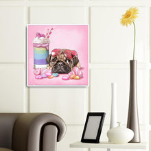 Load image into Gallery viewer, Pug 30*30CM(Canvas) Full Round Drill Diamond Painting
