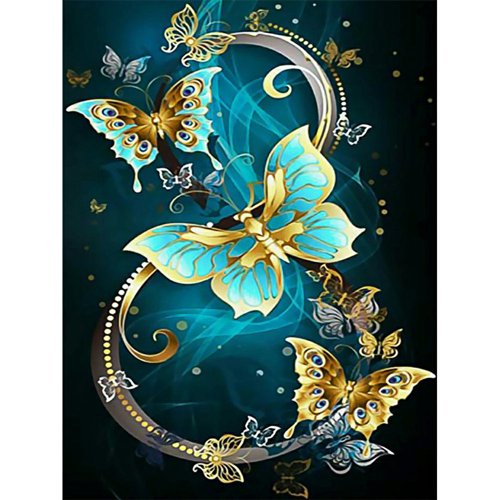 Butterfly 40*50CM(Canvas) Full Round Drill Diamond Painting