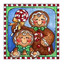 Load image into Gallery viewer, Gingerbread Man 30*30CM(Canvas) Full Round Drill Diamond Painting
