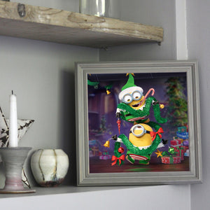 Christmas Minions 30*30CM(Canvas) Full Round Drill Diamond Painting