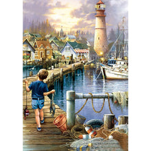 Load image into Gallery viewer, Play Little Boy 40*50CM(Canvas) Full Round Drill Diamond Painting
