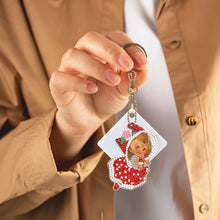 Load image into Gallery viewer, 6pcs/set Diamond Painting Keychains Acrylic DIY Key Chains Charm Crafts (YSK115)
