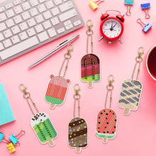 Load image into Gallery viewer, 6pcs/set Diamond Painting Keychains Acrylic DIY Key Chains Charm Crafts (YSK112)
