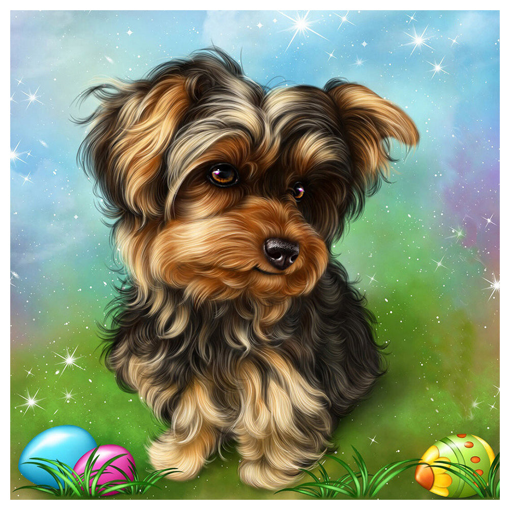 Yorkshire Terrier 30*30CM(Picture) Full Square Drill Diamond Painting