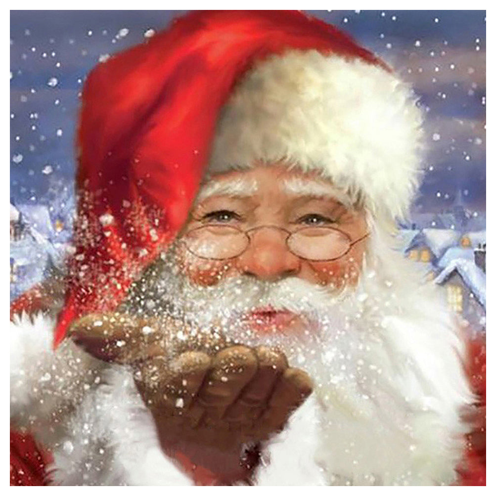 Santa Claus 30*30CM(Picture) Full Square Drill Diamond Painting