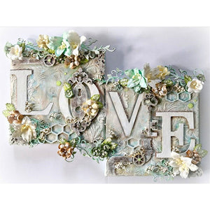 Love 40*30CM(Canvas) Full Round Drill Diamond Painting