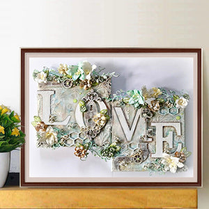 Love 40*30CM(Canvas) Full Round Drill Diamond Painting