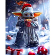 Load image into Gallery viewer, Christmas Yoda 40*50CM(Canvas) Full Round Drill Diamond Painting
