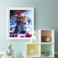 Load image into Gallery viewer, Christmas Yoda 40*50CM(Canvas) Full Round Drill Diamond Painting
