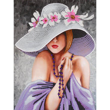 Load image into Gallery viewer, Elegant Woman 30*40CM(Canvas) Partial Special Shaped Drill Diamond Painting
