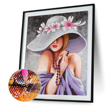 Load image into Gallery viewer, Elegant Woman 30*40CM(Canvas) Partial Special Shaped Drill Diamond Painting
