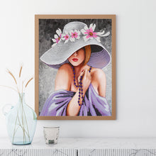 Load image into Gallery viewer, Elegant Woman 30*40CM(Canvas) Partial Special Shaped Drill Diamond Painting
