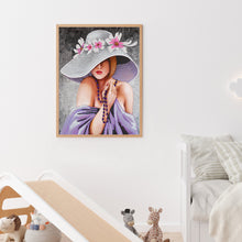 Load image into Gallery viewer, Elegant Woman 30*40CM(Canvas) Partial Special Shaped Drill Diamond Painting
