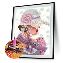 Load image into Gallery viewer, Elegant Woman 30*40CM(Canvas) Partial Special Shaped Drill Diamond Painting

