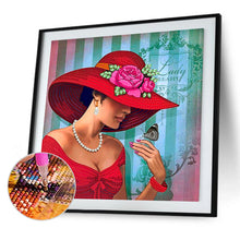 Load image into Gallery viewer, Elegant Woman 30*30CM(Canvas) Partial Special Shaped Drill Diamond Painting
