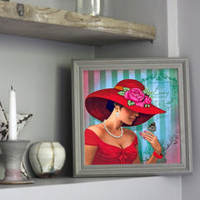 Load image into Gallery viewer, Elegant Woman 30*30CM(Canvas) Partial Special Shaped Drill Diamond Painting
