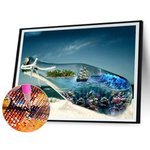 Load image into Gallery viewer, Beach Drift Bottle 50*40CM(Canvas) Full Round Drill Diamond Painting
