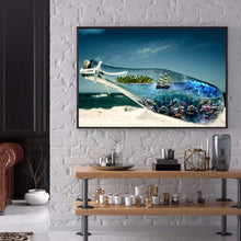 Load image into Gallery viewer, Beach Drift Bottle 50*40CM(Canvas) Full Round Drill Diamond Painting
