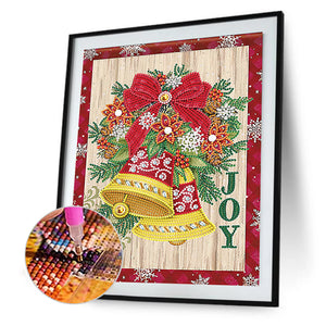 Christmas Atmosphere 30*40CM(Canvas) Partial Special Shaped Drill Diamond Painting