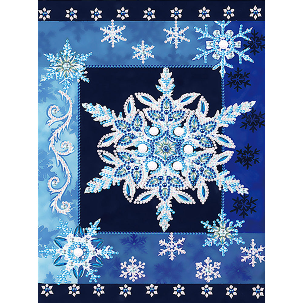 Christmas Atmosphere 30*40CM(Canvas) Partial Special Shaped Drill Diamond Painting