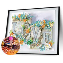 Load image into Gallery viewer, Love 40*30CM(Canvas) Partial Special Shaped Drill Diamond Painting
