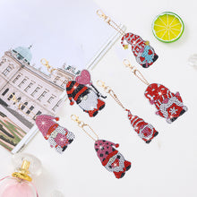Load image into Gallery viewer, 6pcs Christmas Rhinestone Painting Keychain Cute Double Sided for Gift (AA1202)
