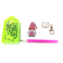 Load image into Gallery viewer, 6pcs Christmas Rhinestone Painting Keychain Cute Double Sided for Gift (AA1202)
