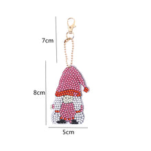 Load image into Gallery viewer, 6pcs Christmas Rhinestone Painting Keychain Cute Double Sided for Gift (AA1202)
