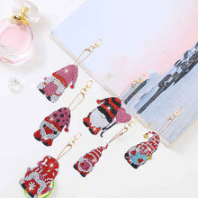 Load image into Gallery viewer, 6pcs Christmas Rhinestone Painting Keychain Cute Double Sided for Gift (AA1202)
