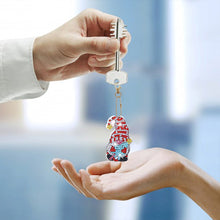 Load image into Gallery viewer, 6pcs Christmas Rhinestone Painting Keychain Cute Double Sided for Gift (AA1202)
