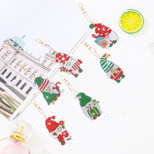 Load image into Gallery viewer, 6pcs Christmas Rhinestone Painting Keychain Cute Double Sided for Gift (AA1207)
