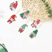 Load image into Gallery viewer, 6pcs Christmas Rhinestone Painting Keychain Cute Double Sided for Gift (AA1207)
