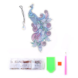 5D Diamonds Painting Bookmarks DIY Peacock Book Ornament for Adult Kid (SQ13-6)