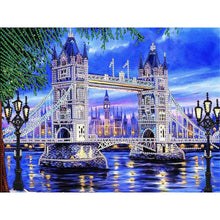 Load image into Gallery viewer, Tower Bridge 40*30CM(Canvas) Partial Special Shaped Drill Diamond Painting
