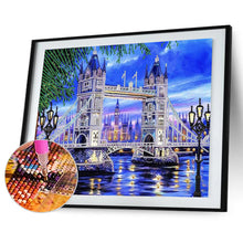 Load image into Gallery viewer, Tower Bridge 40*30CM(Canvas) Partial Special Shaped Drill Diamond Painting
